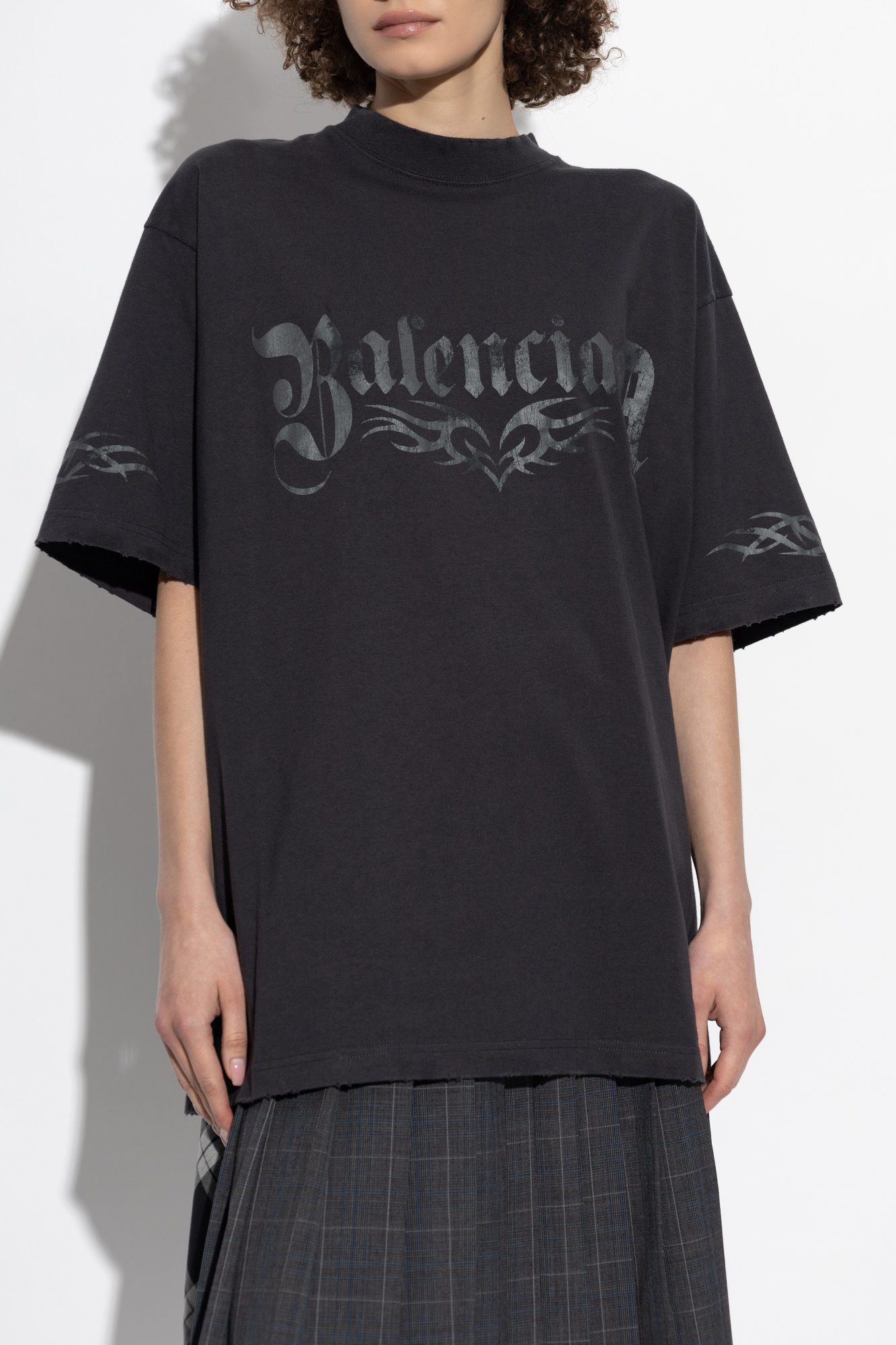 バレンシアガ 21年 コットン Tシャツ XL ユニセックス ブラック